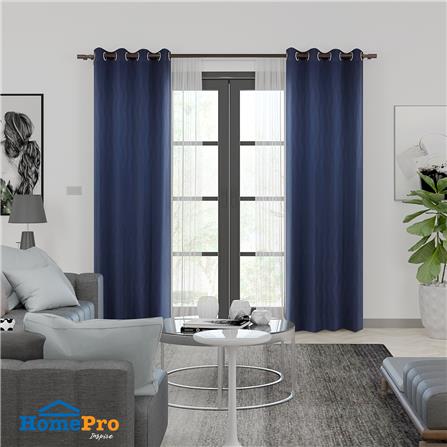 ผ้าม่าน EYELET HOME LIVING STYLE ZERMATT UV 145X220 ซม. สีน้ำเงิน_3