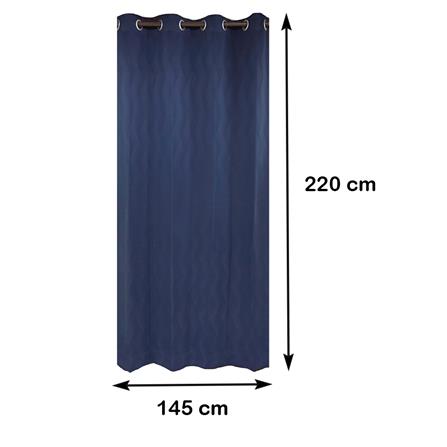 ผ้าม่าน EYELET HOME LIVING STYLE ZERMATT UV 145X220 ซม. สีน้ำเงิน_5