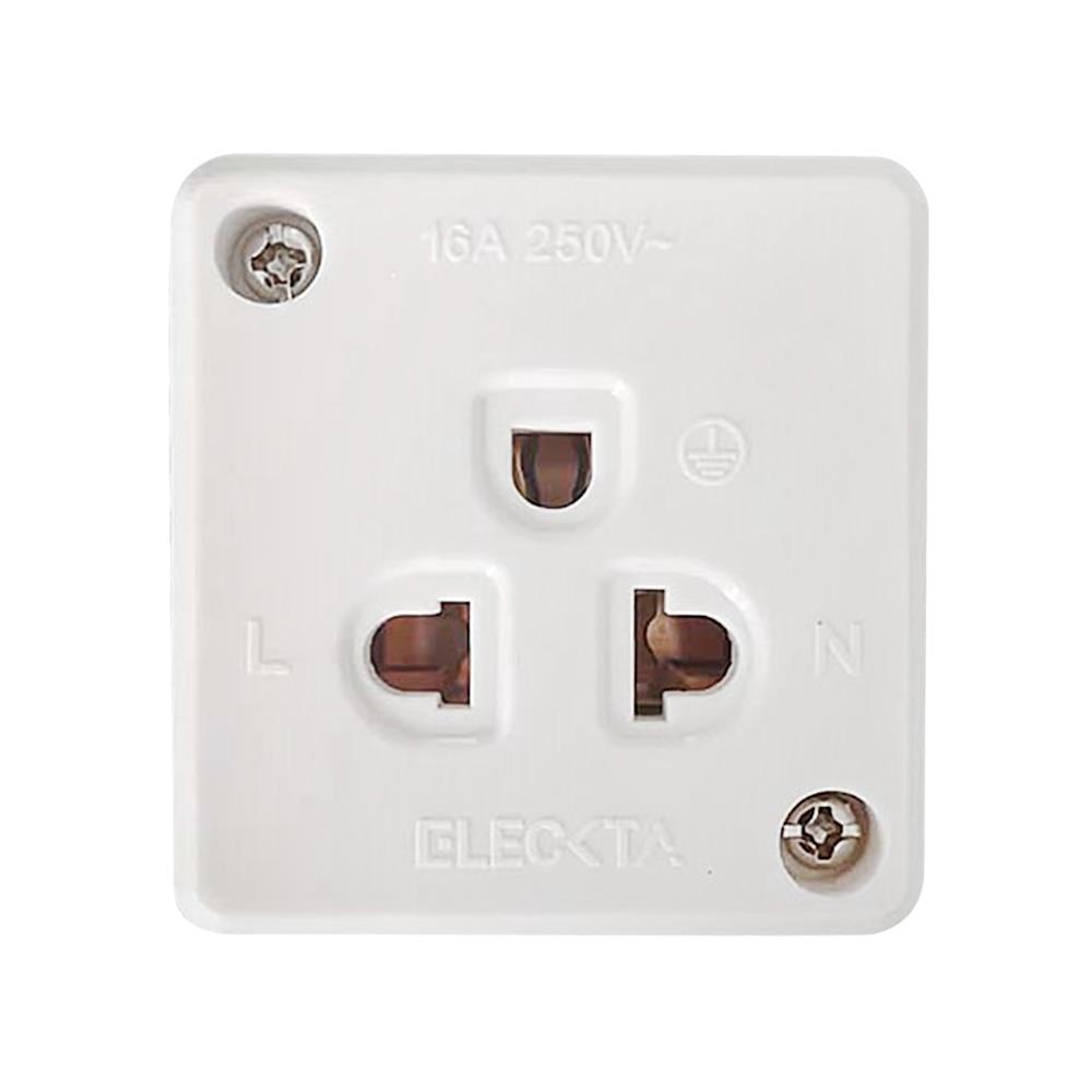 ปลั๊กลอย 1 ที่ ELECKTA TIS ZBG02 สีขาว
