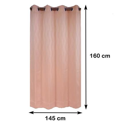 ม่าน EYELET HOME LIVING STYLE ZERMATT UV 145X160 ซม. สีส้ม_5