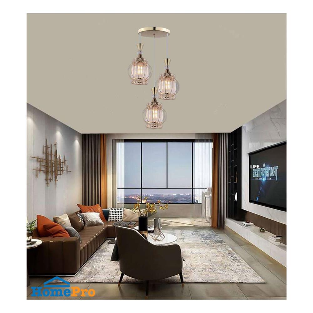 ไฟช่อ NEOLIGHT CS 9010-3 สีทอง/ขาว 3 หัว