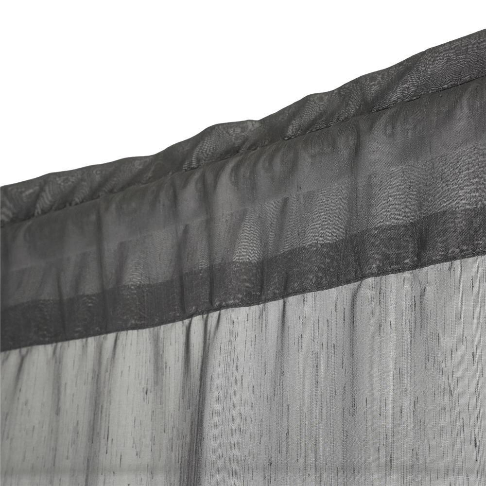 ผ้าม่านโปร่งสอดหู HOME LIVING STYLE RAIN 160X160 ซม. สีเทา