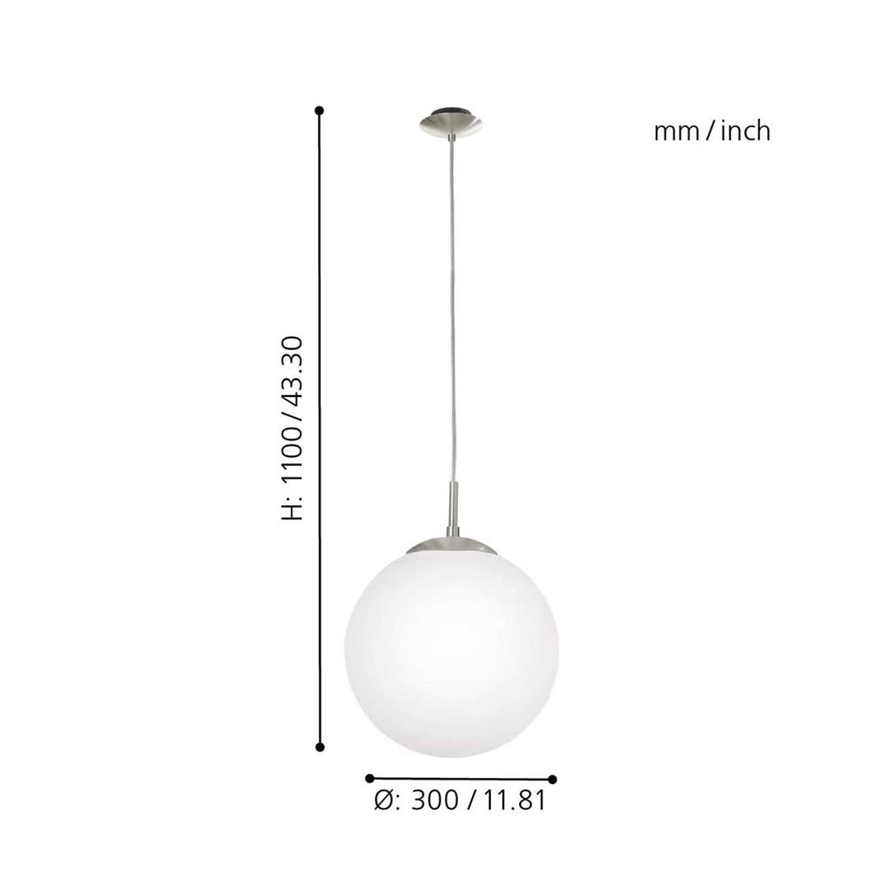 ไฟช่อ EGLO RONDO 85263 แก้ว สีขาว/โครม 1 หัว