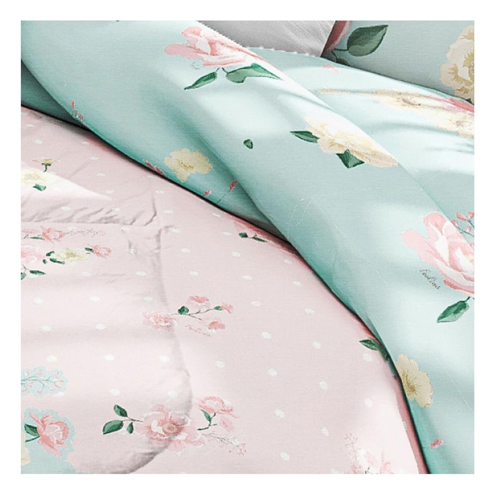 ชุดผ้าปูที่นอน 6 ฟุต 6 ชิ้น FROLINA MICROTEX DF043