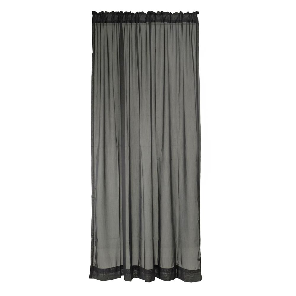 ผ้าม่านโปร่งสอดหู HOME LIVING STYLE RAIN 160X220 ซม. สีเทา