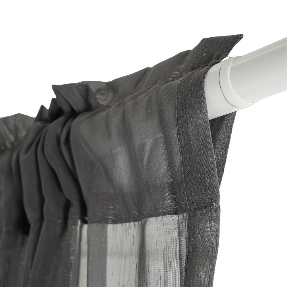 ผ้าม่านโปร่งสอดหู HOME LIVING STYLE RAIN 160X220 ซม. สีเทา