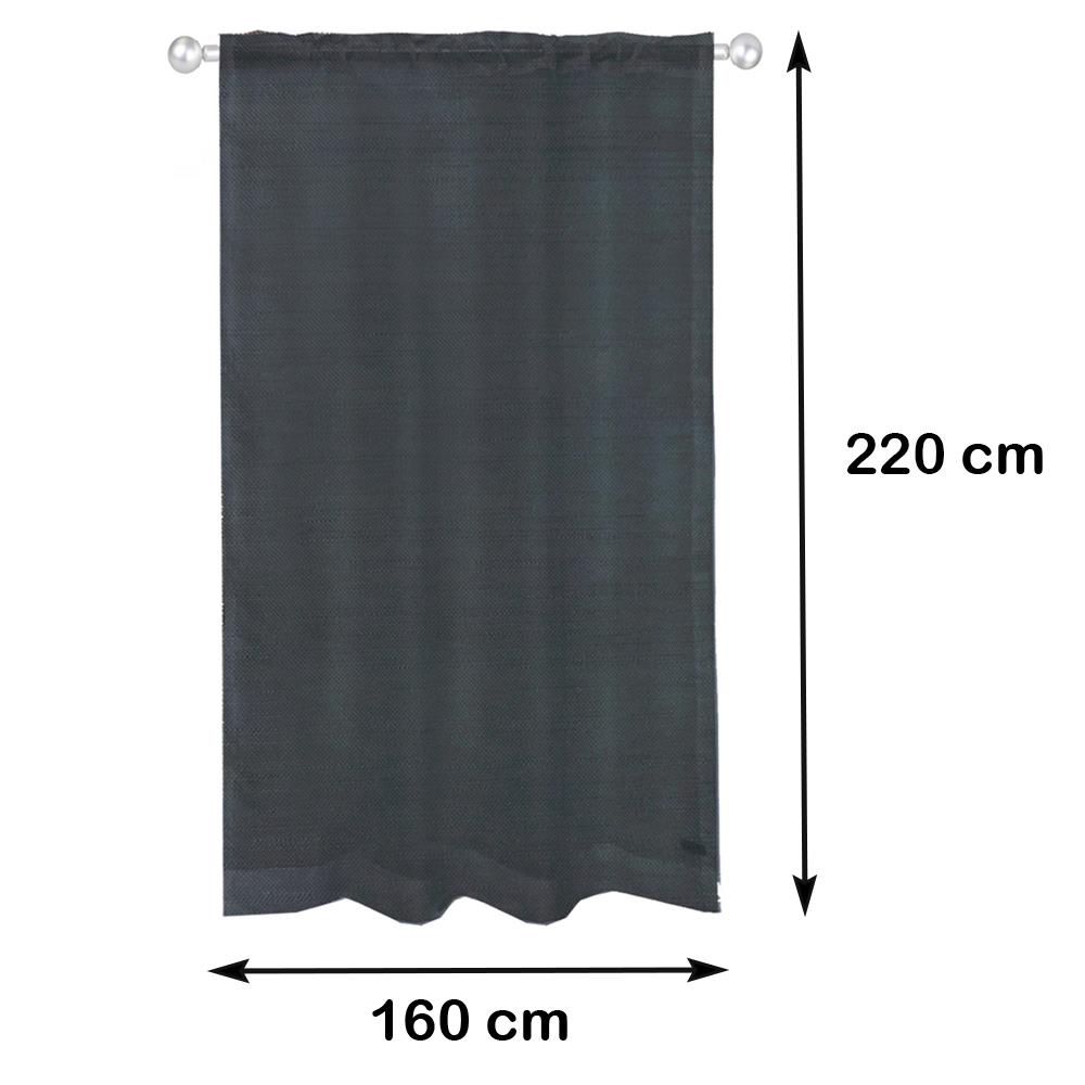 ผ้าม่านโปร่งสอดหู HOME LIVING STYLE RAIN 160X220 ซม. สีเทา