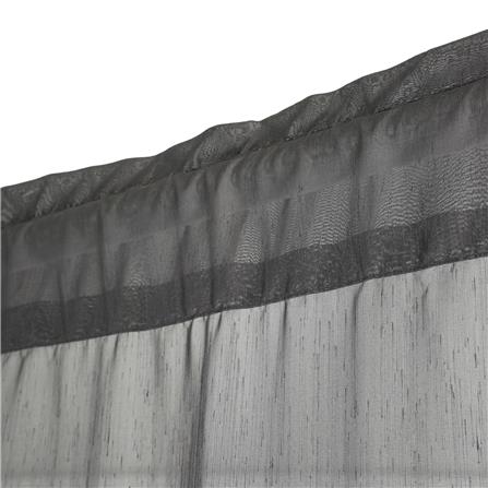 ผ้าม่านโปร่งสอดหู HOME LIVING STYLE RAIN 160X220 ซม. สีเทา_1