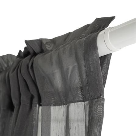 ผ้าม่านโปร่งสอดหู HOME LIVING STYLE RAIN 160X220 ซม. สีเทา_2