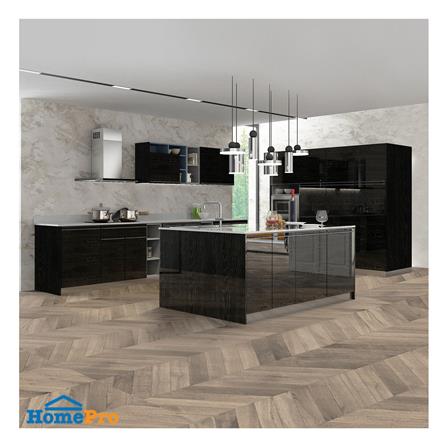 ตู้แขวนเดี่ยวเปิดซ้าย KITZCHO LUCIDA 40x60 ซม. สี DARK OAK_2