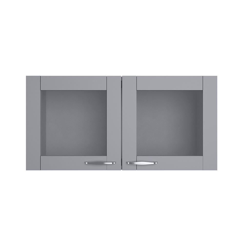 ตู้แขวนคู่บานกระจก KITZCHO ZOUL 80x40 ซม. สีเทา