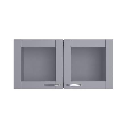 ตู้แขวนคู่บานกระจก KITZCHO ZOUL 80x40 ซม. สีเทา