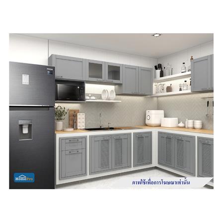 ตู้แขวนคู่บานกระจก KITZCHO ZOUL 80x40 ซม. สีเทา_2