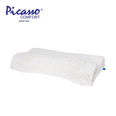 หมอนสุขภาพ เมมโมรี่โฟม PICASSO CONTOUR(C) 60x36x10 ซม. สีครีม_0