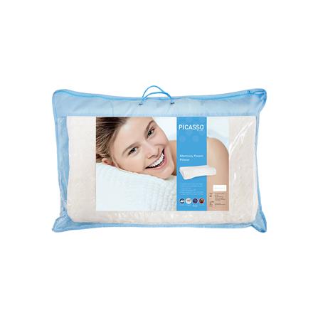 หมอนสุขภาพ เมมโมรี่โฟม PICASSO CONTOUR(C) 60x36x10 ซม. สีครีม_2