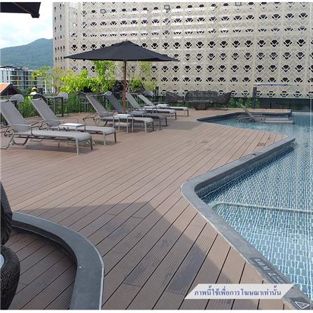 ไม้พื้นภายนอก WATSADUNIYOM 13.5X240X2.5 ซม. สีน้ำตาลเข้ม_1