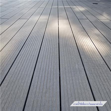 ไม้พื้นภายนอก WPC แบบกลวง WATSADUNIYOM 13.5X240X2.5 ซม. สีเทาดำ_1