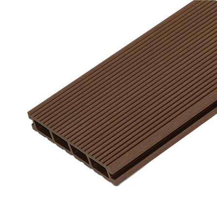 ไม้พื้นภายนอก WPC แบบกลวง WATSADUNIYOM 13.5X240X2.5 ซม. สีน้ำตาลแดง_0