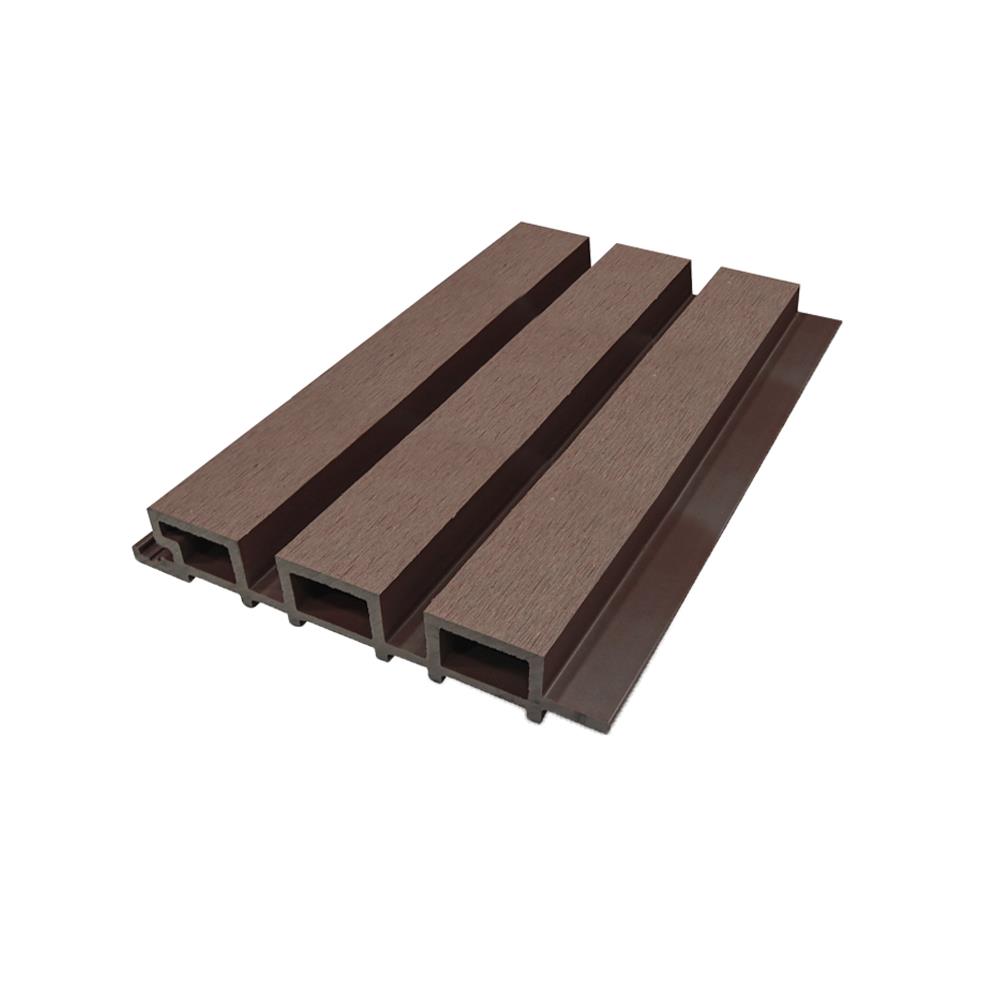 ไม้ผนังภายนอก WATSADUNIYOM ลายเสี้ยน 16.9x280x2.8 ซม. สีน้ำตาลช็อคโกแลต