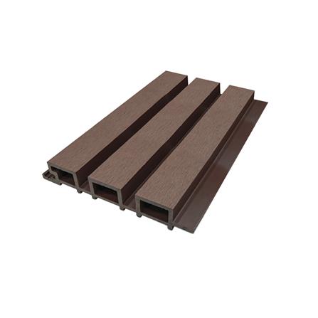 ไม้ผนังภายนอก WATSADUNIYOM ลายเสี้ยน 16.9x280x2.8 ซม. สีน้ำตาลช็อคโกแลต_0