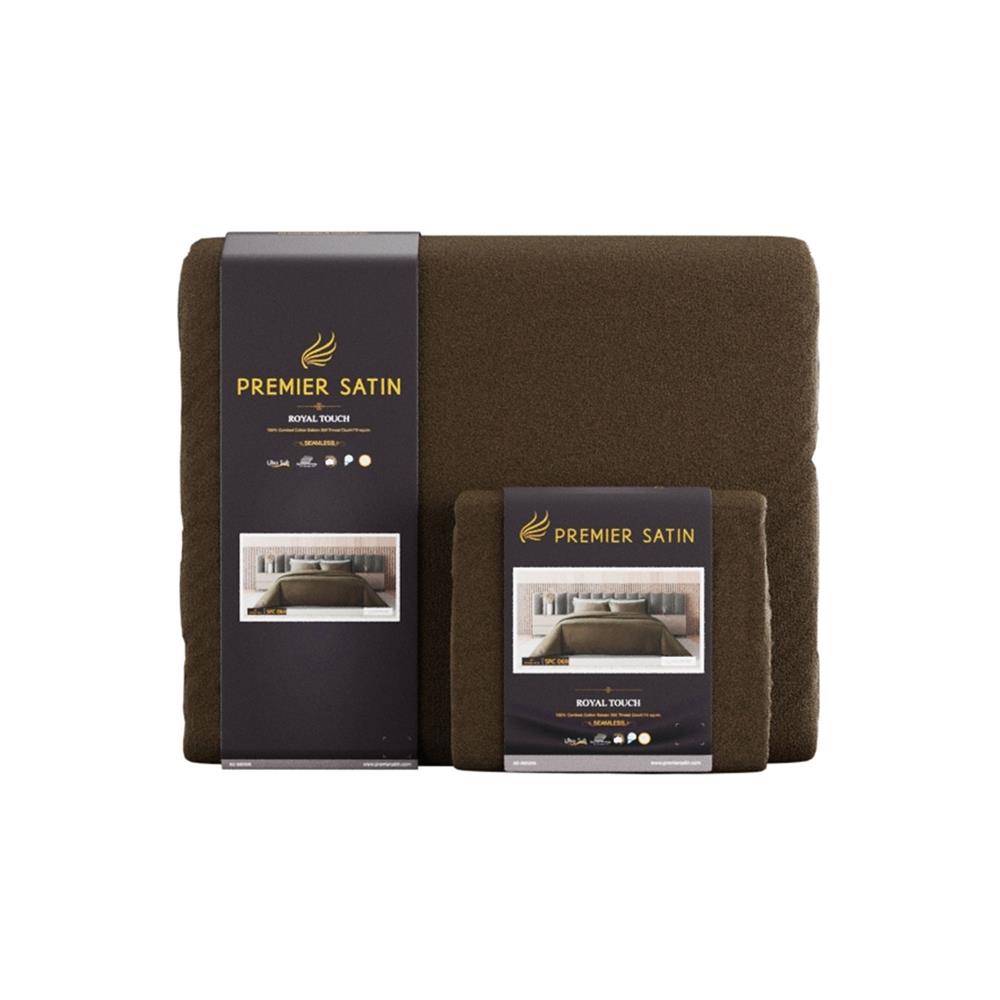 ชุดผ้าปูที่นอน 6 ฟุต 6 ชิ้น PREMIER SATIN ROYAL TOUCH SOLID SPC069