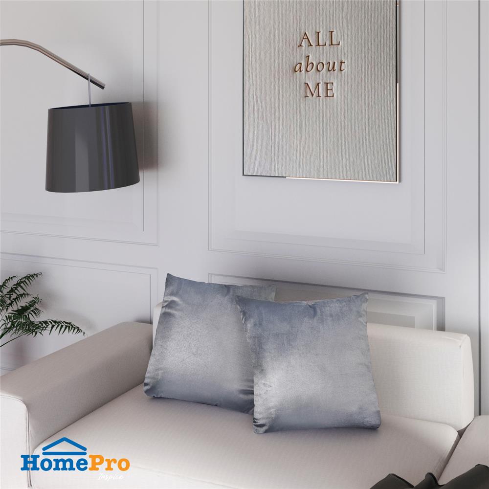 หมอนอิง HOME LIVING STYLE ROMY 24X24 นิ้ว สีเทา