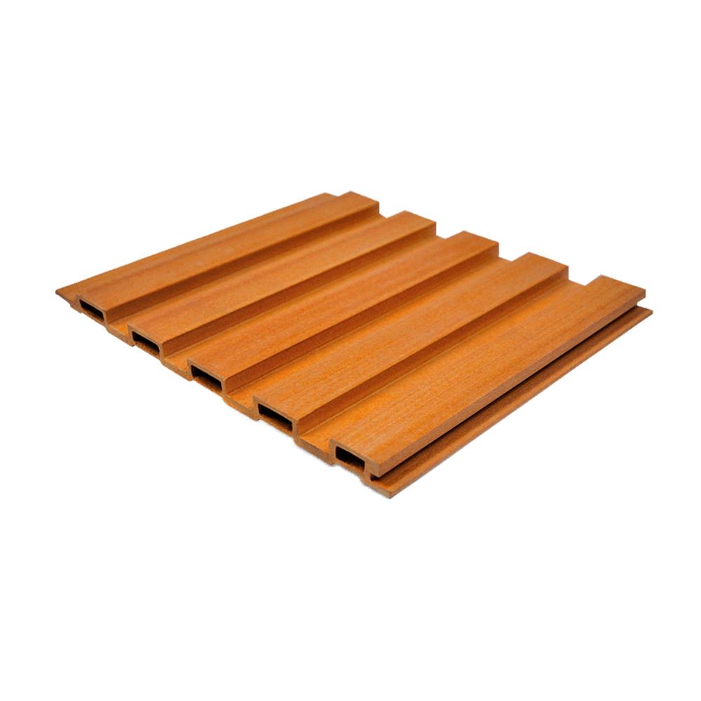 ไม้ผนังภายใน WATSADUNIYOM ลูกคลื่น 15.9X280X1 ซม. สีไม้สัก