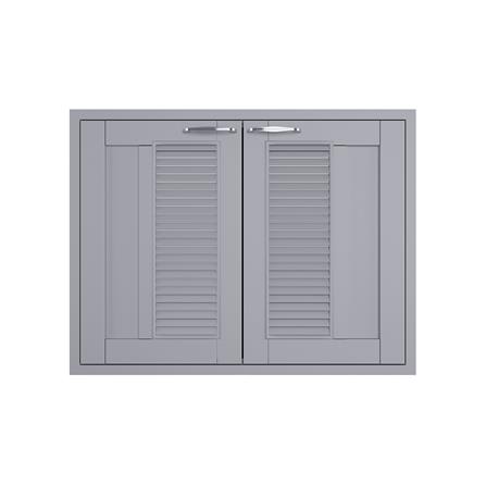 บานซิงค์คู่เกล็ดผสม KITZCHO ZOUL 86x66 ซม. สีเทา