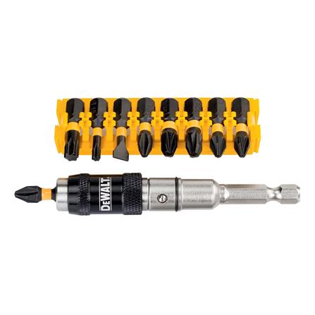 ชุดดอกไขควงพร้อมหัวจับ DEWALT DT70518T-QZ 10ชิ้น/ชุด_0