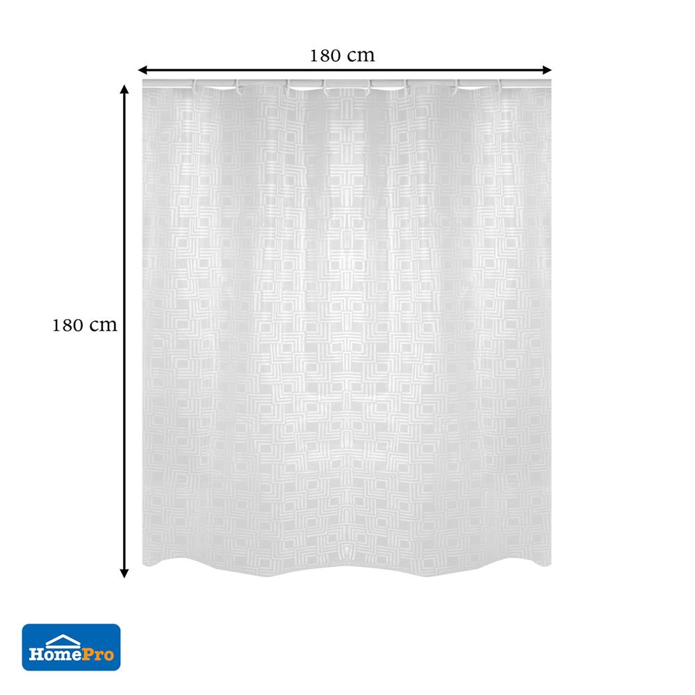 ม่านห้องน้ำ PEVA MOYA MCPE0057A 180x180 ซม.