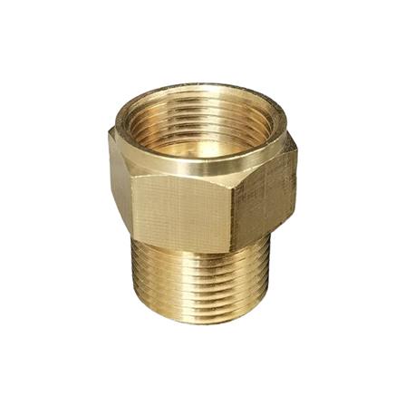 ข้อต่อทองเหลือง SUMO M22x1.5 มม. แกน 15 มม. เป็น 14 มม. สีทอง