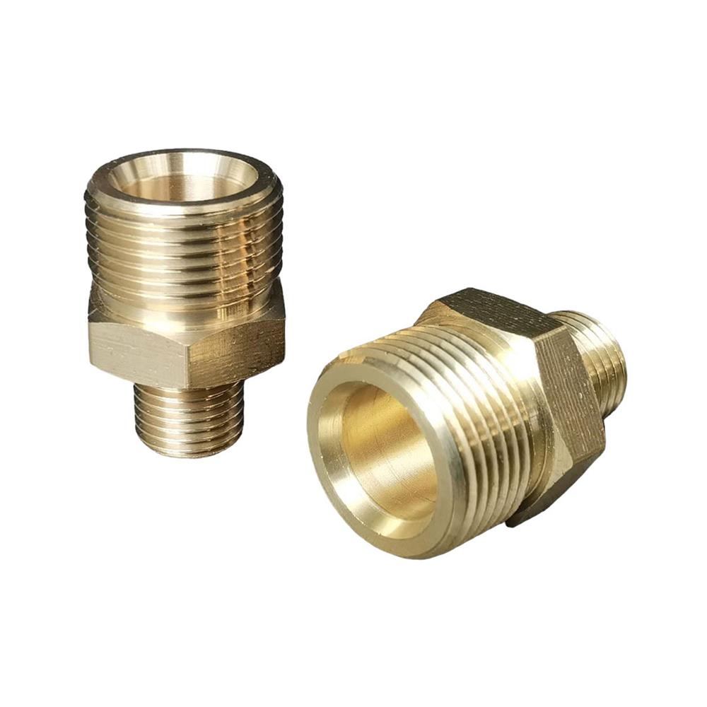 ข้อต่อทองเหลืองเครื่องฉีดน้ำ SUMO M14x1.5/M22x1.5 แกน 15 มม.