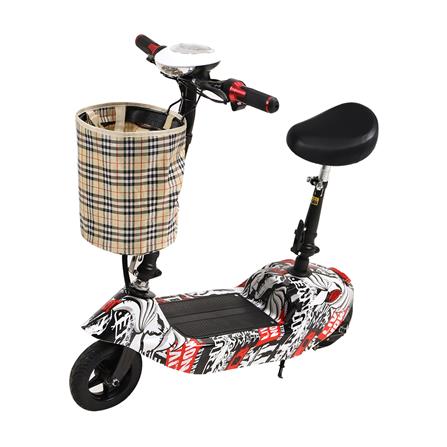 สกู๊ตเตอร์ไฟฟ้า GRANDE L6 สีขาว/แดง_1