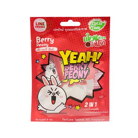 ถุงหอมปรับอากาศ FRESH TIME LINE FRIENDS 9 กรัม กลิ่นเบอร์รี่ พีโอนี_2