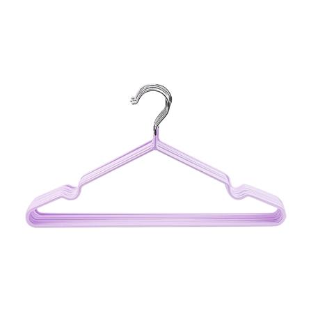 ไม้แขวนเสื้อ HANSEN แพ็ก 10 ชิ้น สีม่วง_0
