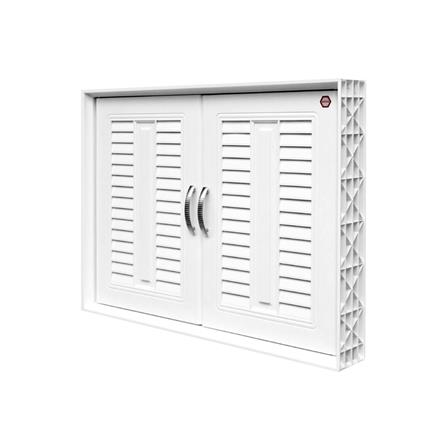 บานซิงค์คู่ SUPPER 85x64 ซม. L2 สีขาว_1