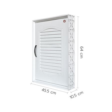 บานซิงค์เดี่ยว SUPPER L3 45.5x64 ซม. สีขาว_2