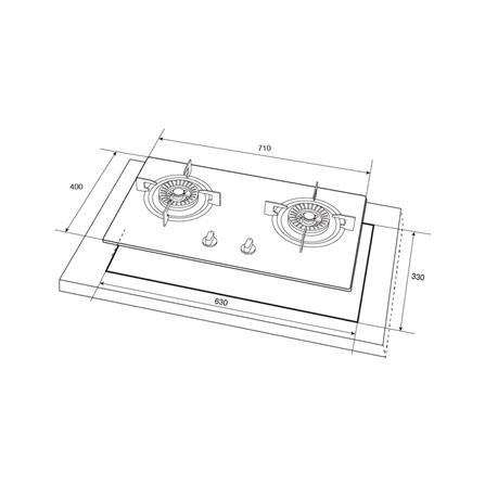เตาฝังแก๊ส MEX V712M 70 ซม._4