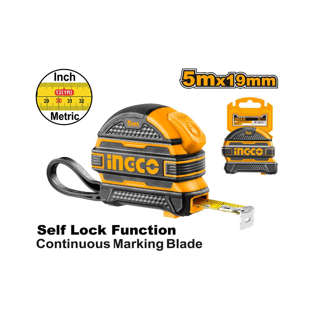 ตลับเมตร INGCO RUBBER 5 ม.X19 มม.