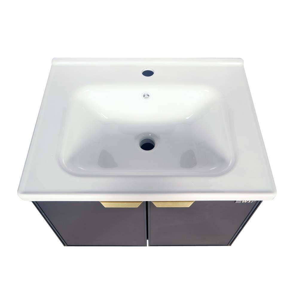 อ่างเคาน์เตอร์พร้อมกระจก WSP BSCC-145 สีเทา