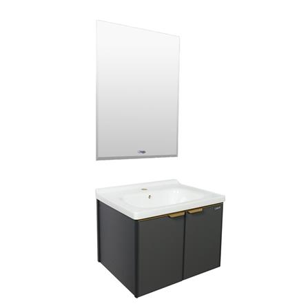 อ่างเคาน์เตอร์พร้อมกระจก WSP BSCC-145 สีเทา_1