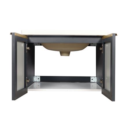 อ่างเคาน์เตอร์พร้อมกระจก WSP BSCC-145 สีเทา_3