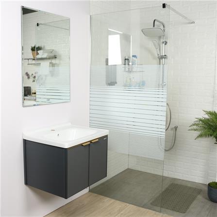 อ่างเคาน์เตอร์พร้อมกระจก WSP BSCC-145 สีเทา_4