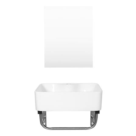 อ่างเคาน์เตอร์พร้อมกระจก WSP BSCT-815 สเตนเลส