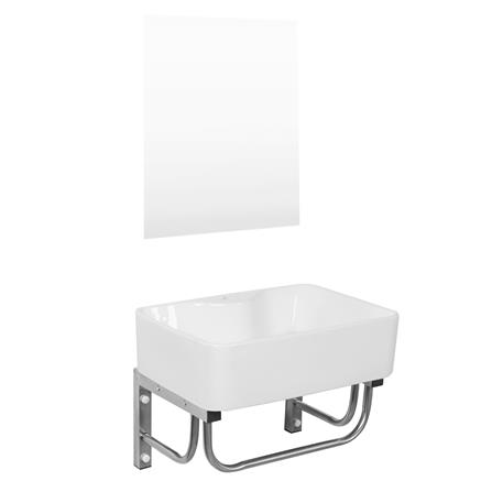 อ่างเคาน์เตอร์พร้อมกระจก WSP BSCT-815 สเตนเลส_1