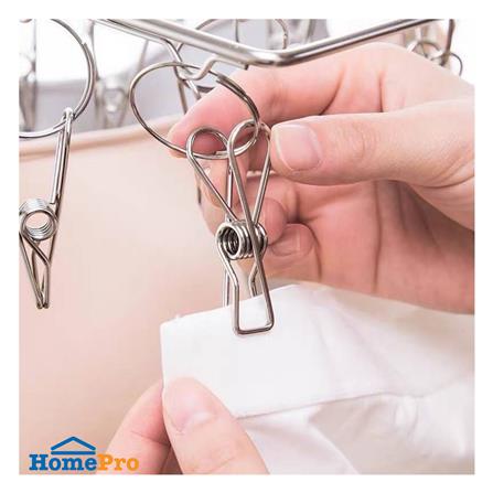 ห่วงตากผ้าสเตนเลสเล็ก 20 กิ๊บ HANSEN_2