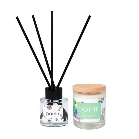 ชุดก้านไม้หอมปรับอากาศและเทียนหอม PORRIN JEEP WHITE SUMMER_0