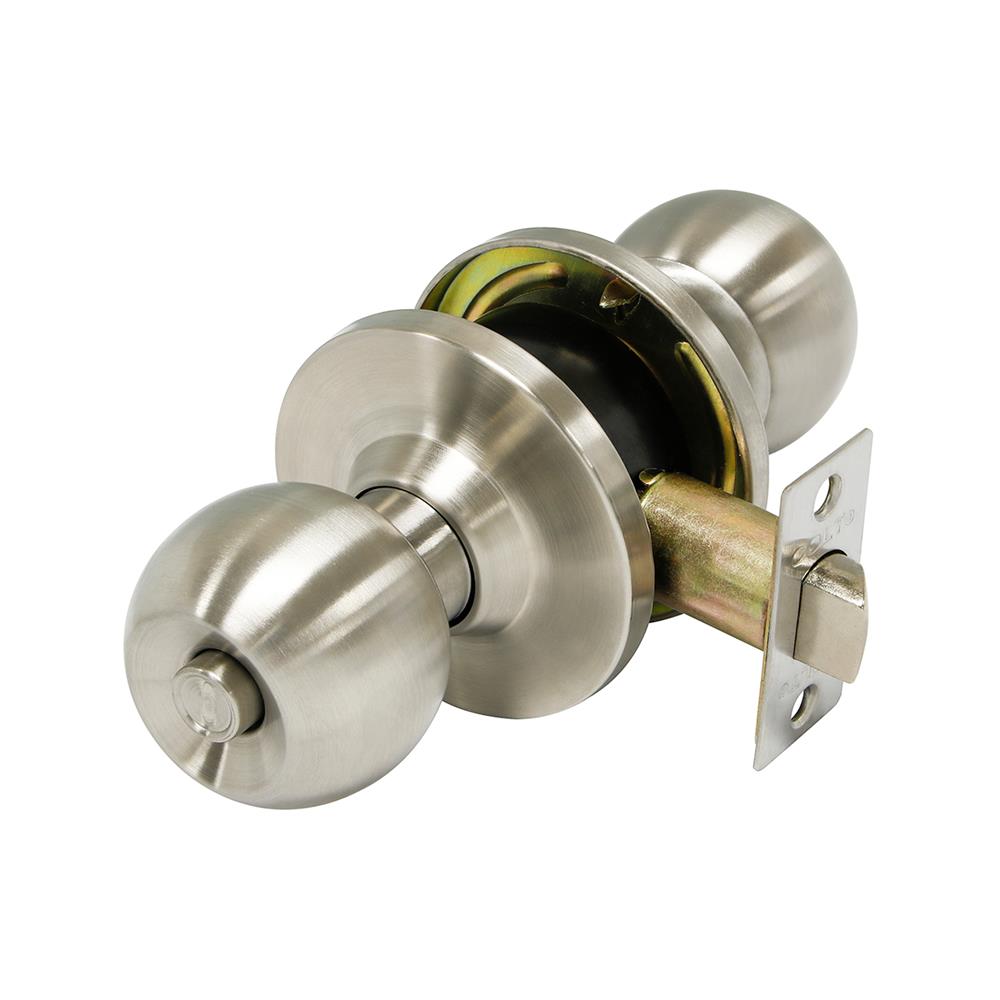 ลูกบิดห้องน้ำ หัวกลม COLT 6322-302 ฝาใหญ่ สีสเตนเลส