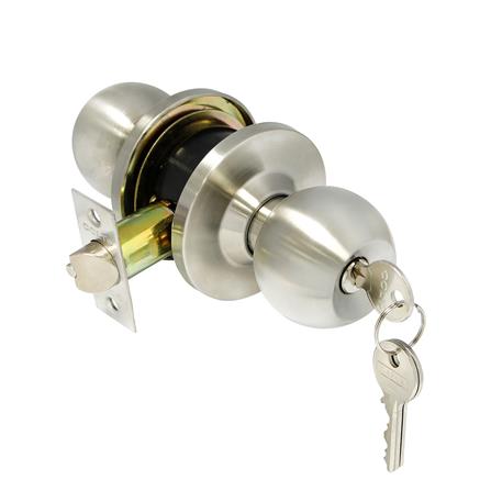 ลูกบิดทั่วไป หัวกลม COLT 6327-302 ฝาใหญ่ สีสเตนเลส_1