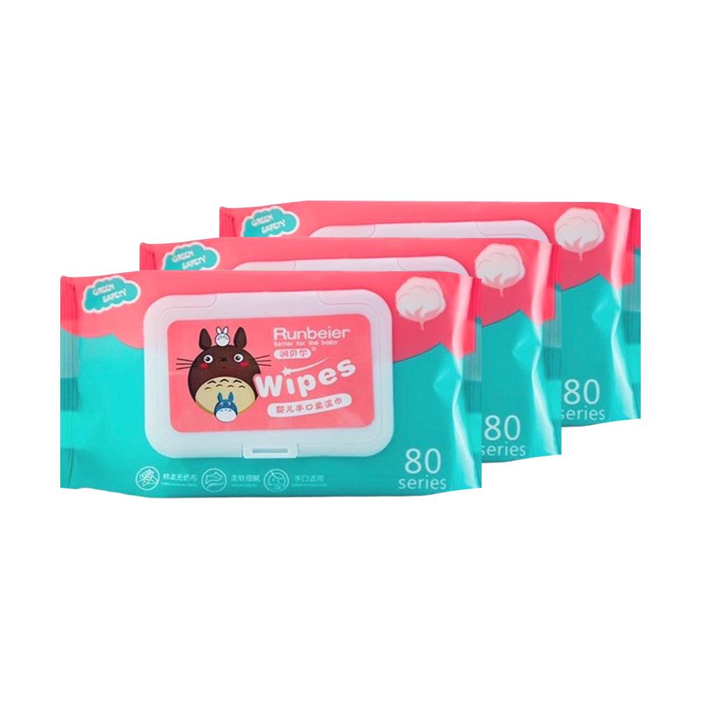 ผ้าเช็ดทำความสะอาด HANSEN CHAMOMILE 80 แผ่น แพ็ก 3